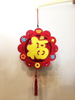 DIY福字燈籠(附LED燈) <font  size=2><font color=RED> *人氣商品