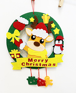 DIY 不織布聖誕花環(混合出貨)<font size=2><font color=RED> ※ NEW DIY 不織布聖誕花環(混合出貨)<font size=2><font color=RED> ※ NEW